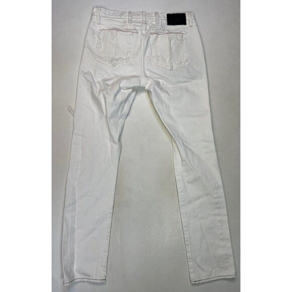 Tortoise Atrium Selvedge Denim Jeans Men Size 31 X 32 White Distressed - Picture 5 of 10